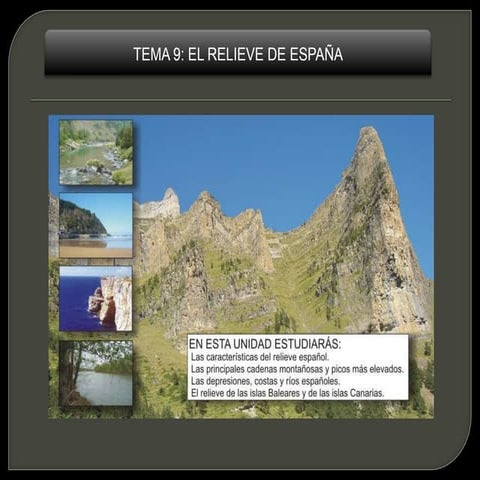 El relieve de España