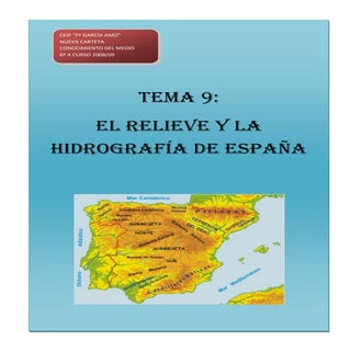 Tema 9.  El Relieve Y La Hidrografí...