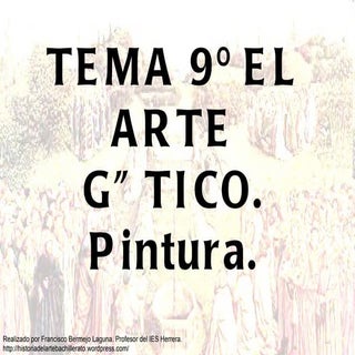 Tema 9º el arte gótico pintura 