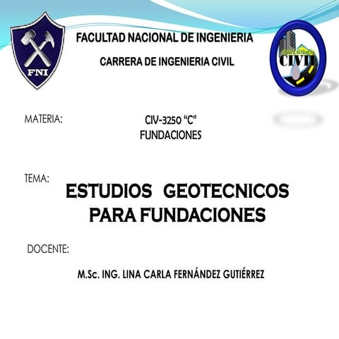 Tema exploracion del subsuelo