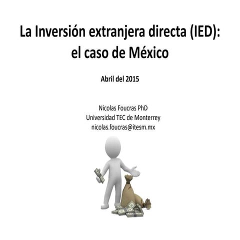 Inversión extranjera directa (IED)