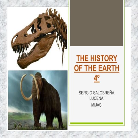 UNIT 1 THE HISTORY OF THE EARTH