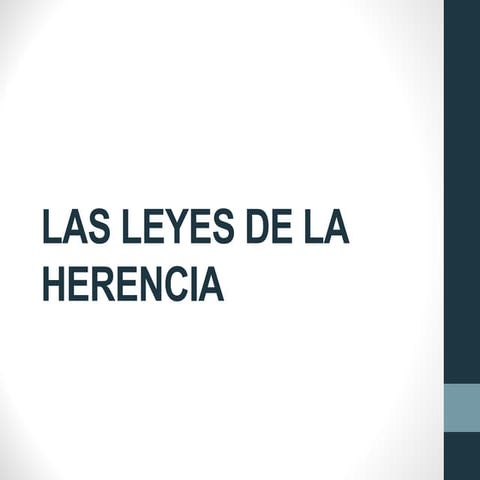 Tema 5 sobre La herencia de los caracteres