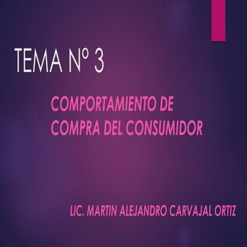 TEMA N° 3.pptxcomportamienot dle consumidor