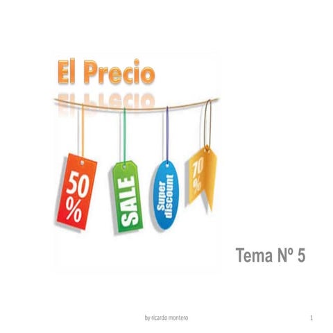 Tema nº 5 el precio