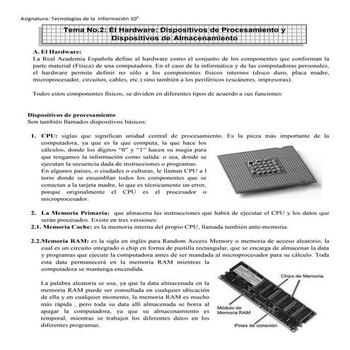 Tema no 2.1 el hardware