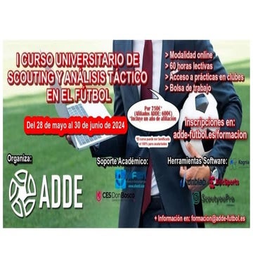 Temario de fútbolADE para entrenadores de jugadas a blon parado