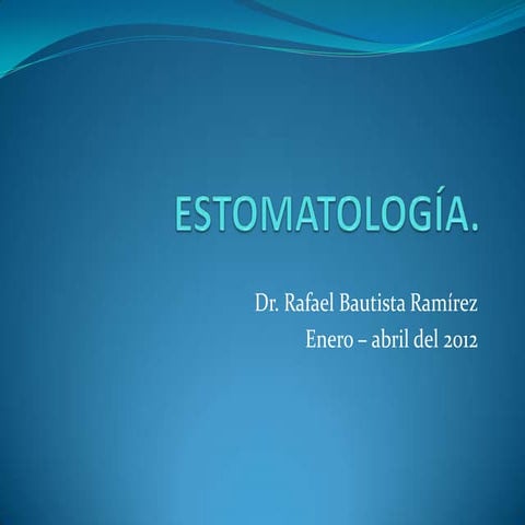 Temario de estomatología