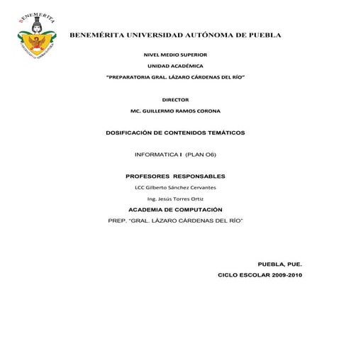 Temario Informatica I