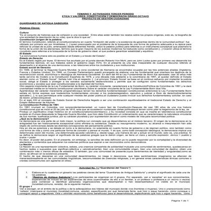 Temario p3  democracia grado 8