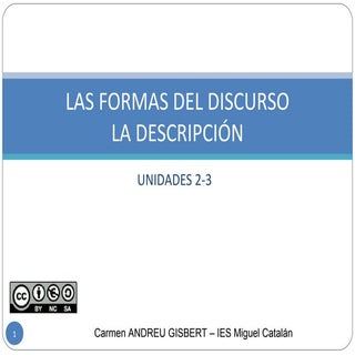 Tema 2-3 Las formas del discurso: l...