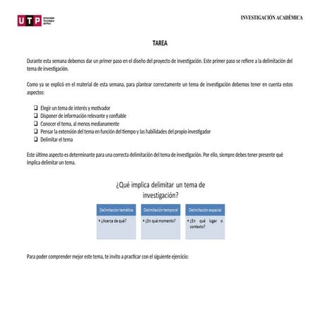Cómo Delimitar Correctamente un Tema de Investigación Académica | DOCX