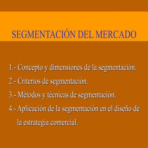 segmentación del mercado power point