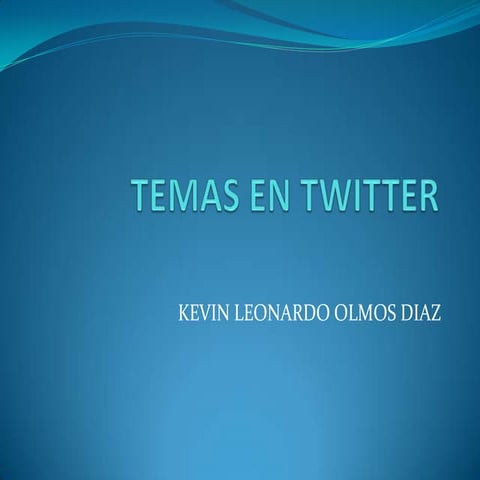 Temas en twitter