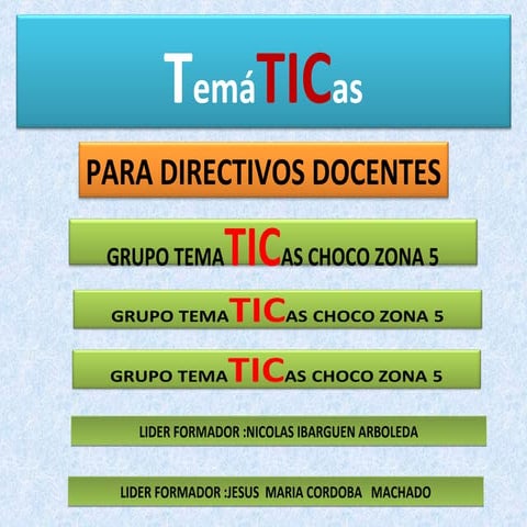 Tematicas 1 directivos docentes
