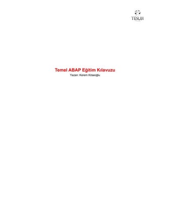 Temel ABAP eğitim kılavuzu