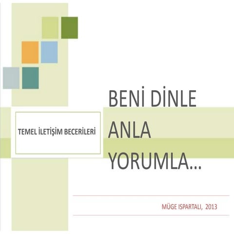 Temel iletişim becerileri