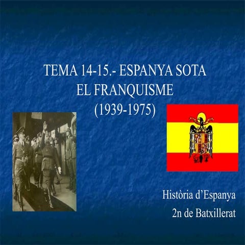 .Característiques de l'estat  franquista