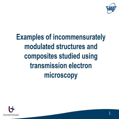 Tem for incommensurately modulated materials