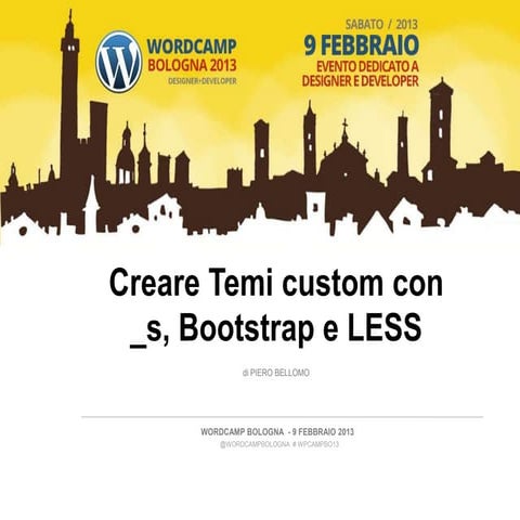 Creare temi custom con _s, Bootstrap e LESS