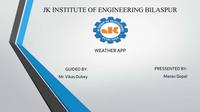 Weather app presentetion