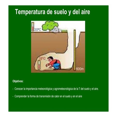 Temperatura del suelo y el aire un manual de importancia sobre el suelo ...
