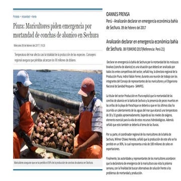 Temperatura superficial del mar del perú 06.02.16