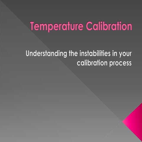 Temperature calibration