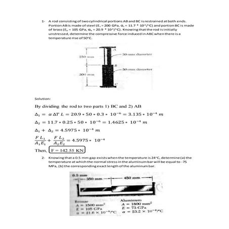 Temperature changes problems