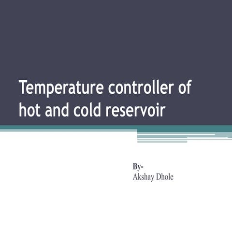 Temperature controller of hot and cold reservoir