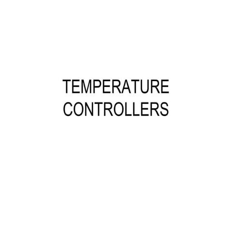 Temperature controllers