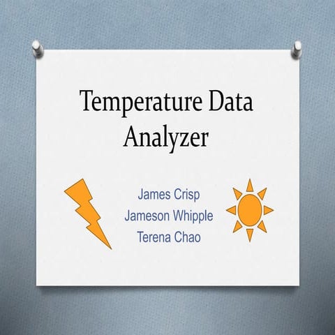 Temperature data analyzer requirements