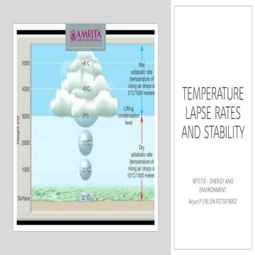 Temperature lapse rates