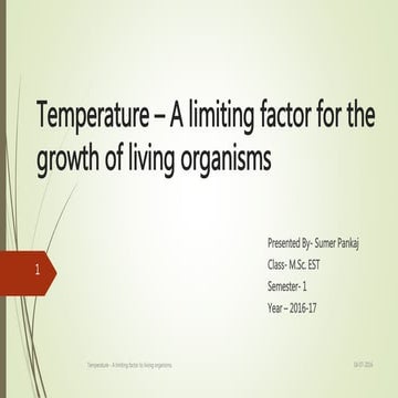 Temperature – limiting factor [autosaved] new