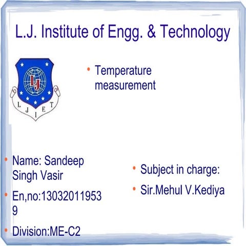 Temperature measurement