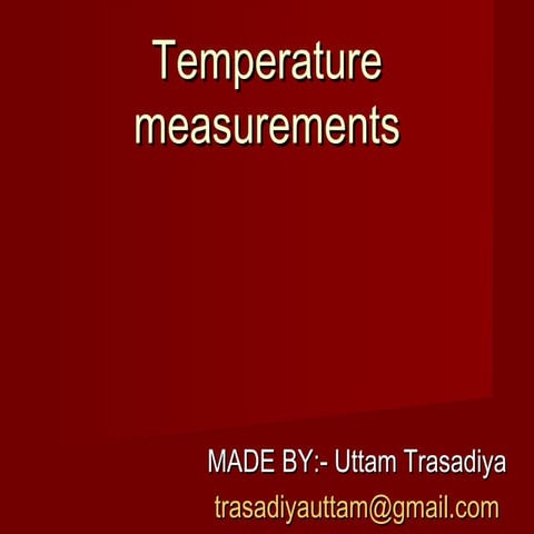 Temperature measurement 
