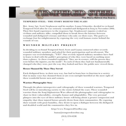 Tempered steelbooklet | PDF