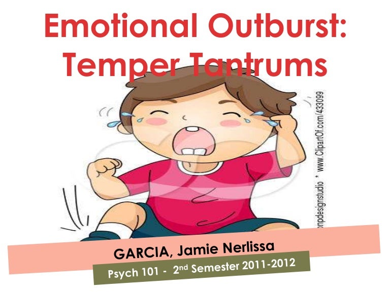 Temper Tantrums Emotional Outbursts