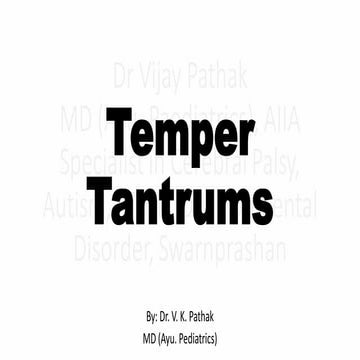 Temper Tantrums