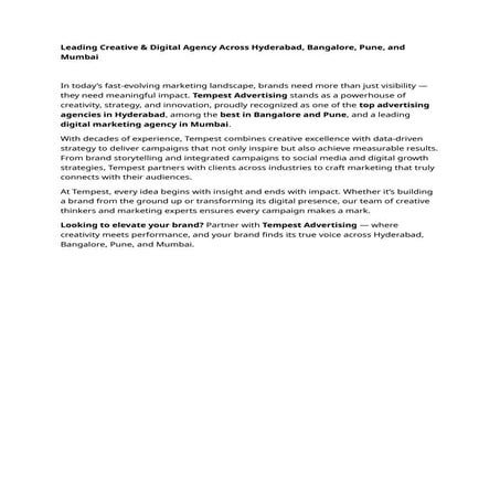 Tempest Advertising agency in Hyderabad.docx