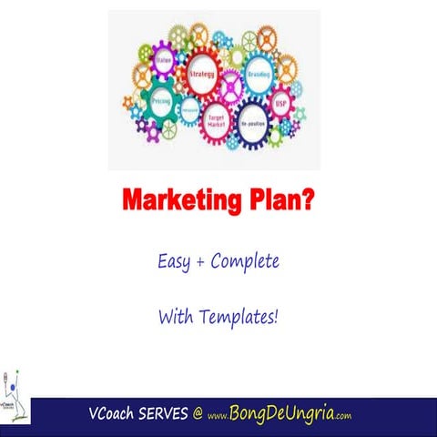 Template and Sample Marketing plan 2020 