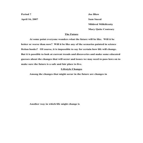 Template for Anthem web quest essay