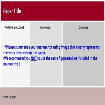 Template for graphical abstract of systematic review and metaanalysis ...
