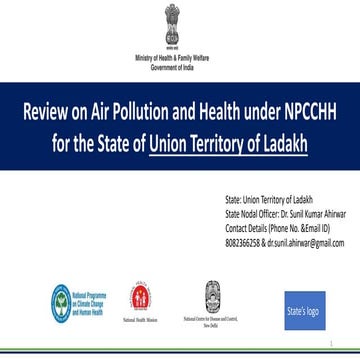 National Programme on Climate Change and Human Health National ...