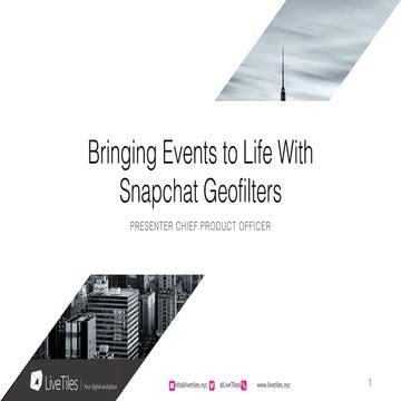 Bringing Events to Life With Snapchat Geofilters
