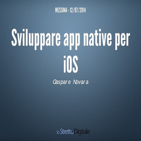 Sviluppare app native per iOS