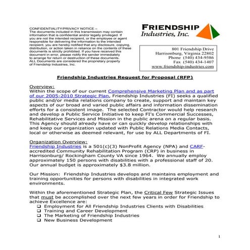 Template-Public Relations RFP