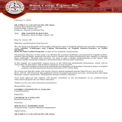 Template_Request Letter for research in college | DOCX