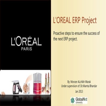 L'OREAL ERP Project