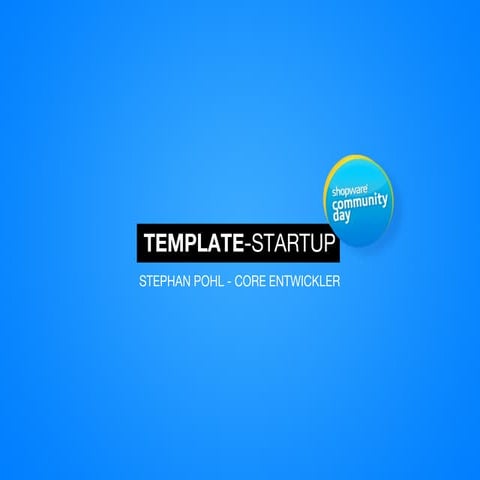 SCD13: Template Startup